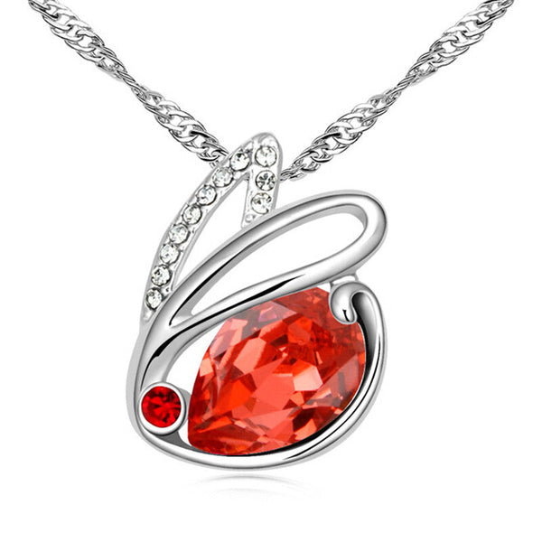 Austrian Premium Crystal Pendant - Red