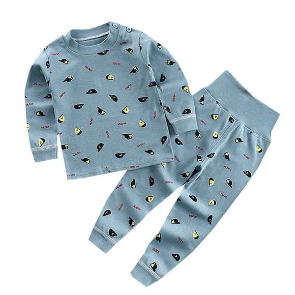 Autumn Cartoon Sleepwear - Dark Blue