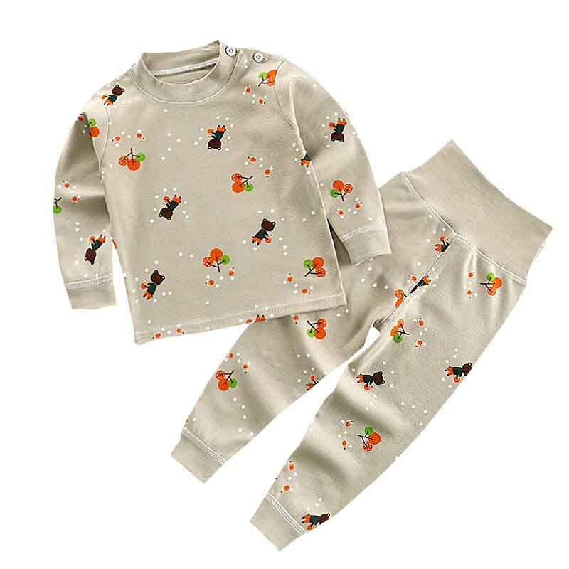 Autumn Cartoon Sleepwear - Light Brown