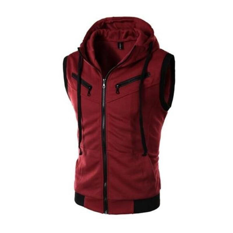 Autumn New Men's Fashionable Casual Vest - Red