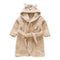 Autumn Winter Soft Bathrobe - Brown