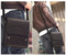 Vintage Men Shoulder Bag PU Leather Flap Top Casual Business Briefcase Crossbody Messenger Bag Coffee