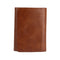 Men Money Clip Wallet Genuine Leather Short Card Holder Trifold Magnet Business Mini Wallet Coffee/Brown