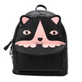 Fashion Women Backpack Animal Pattern PU Leather Zipper Closure School Travel Shoulder Bags Black1/Black2