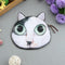 Cute Fashion Women Mini Coin Purse Wallet Cat Animal Head Print Zipper Closure Small Clutch Bag