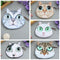 Cute Fashion Women Mini Coin Purse Wallet Cat Animal Head Print Zipper Closure Small Clutch Bag