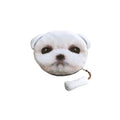 Fashion Women Coin Purse Animal Head Print Zipper Closure Cute Mini Wallet Small Cartoon Clutch Bag