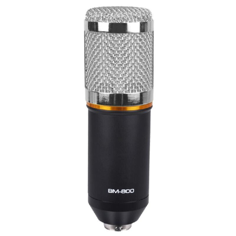 BM-800 Premium Recording Broadcasting Microphone - Black