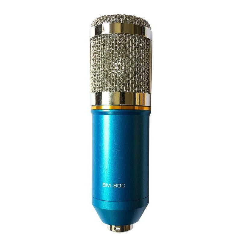 BM-800 Premium Recording Broadcasting Microphone - Blue