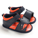 Baby Boys Leather Sandals - Black