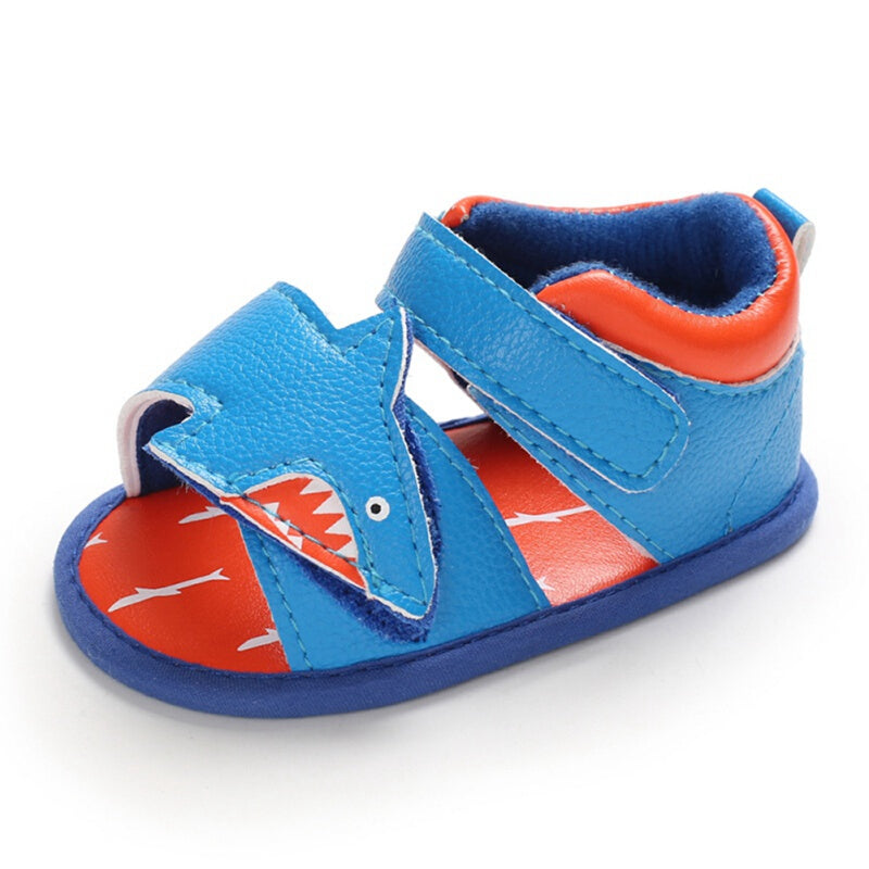 Baby Boys Leather Sandals - Dark Blue