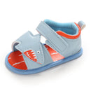 Baby Boys Leather Sandals - Light Blue