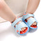 Baby Boys Leather Sandals - Light Blue