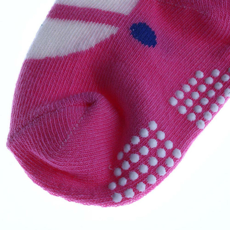 Baby Girls Anti-Slip Socks - Pink