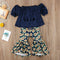 Baby Sunflower Outfit - Dark  Blue