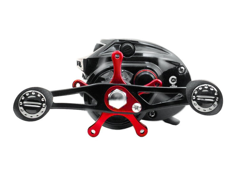 Baitcasting Premium Left Fishing Cast Reel - Black