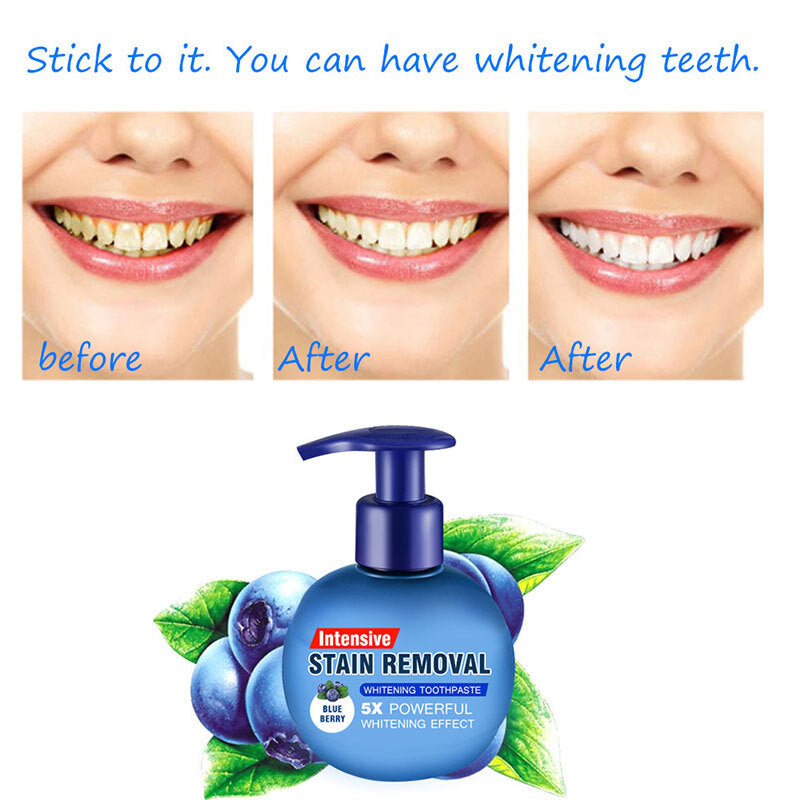 Baking Soda Whitening Effect Toothpaste - Blue