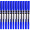 Baoke Premium 12Pcs Oily Double Head Marker - Blue