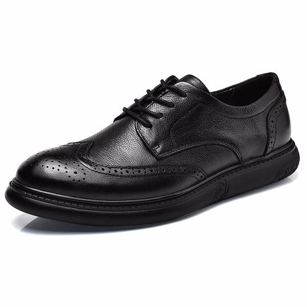 Baroque Leather Shoes - Black