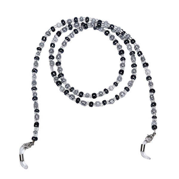 Beaded Eyeglasses Chain Holder - Black