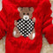 Bear Crochet Knit Sweater - Red