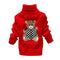 Bear Crochet Knit Sweater - Red