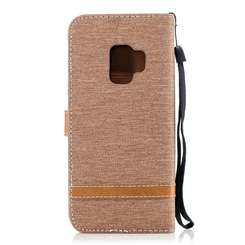 Befospey Premium Samsung Denim Leather Case - Brown