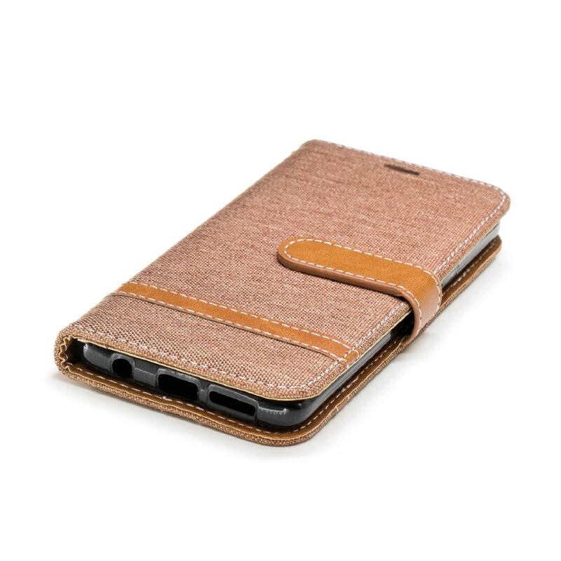 Befospey Premium Samsung Denim Leather Case - Brown