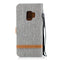 Befospey Premium Samsung Denim Leather Case - Grey