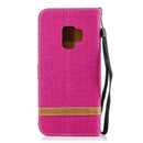 Befospey Premium Samsung Denim Leather Case - Magenta