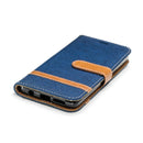 Befospey Premium Samsung Denim Leather Case - Teal