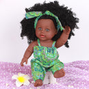 Black African American Doll - Green