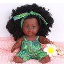 Black African American Doll - Green