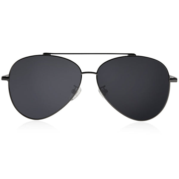 Bluekiki Fashion Aviator Polarized Sunglasses - Black