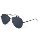 Bluekiki Fashion Aviator Polarized Sunglasses - Black