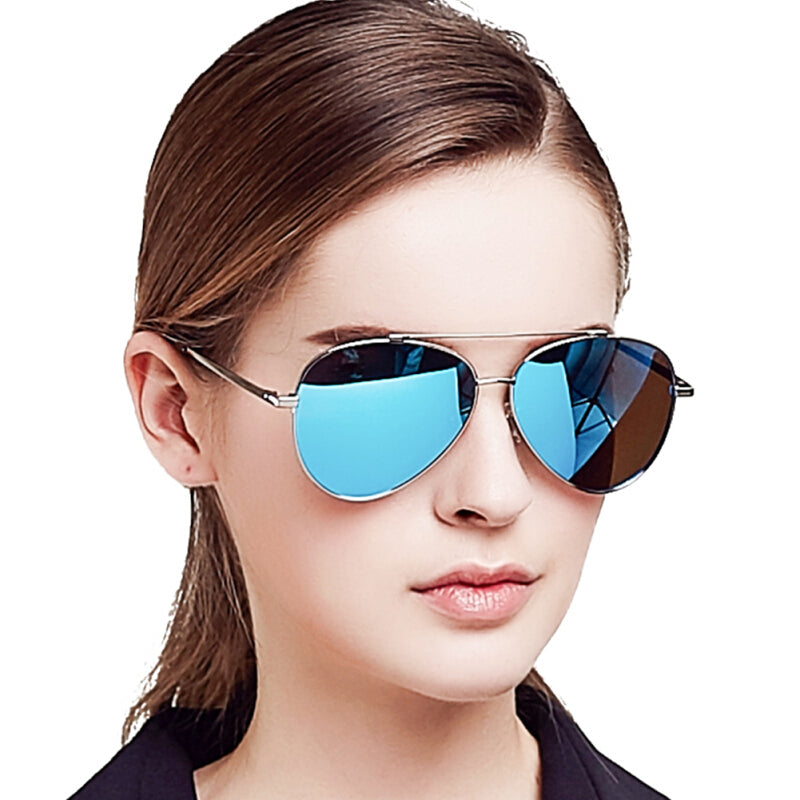 نظارات شمسية مستقطبة من Bluekiki Fashion Aviator - أزرق