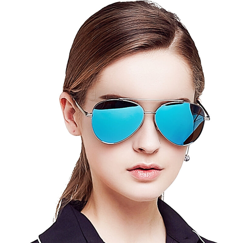 نظارات شمسية مستقطبة من Bluekiki Fashion Aviator - أزرق