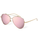 Bluekiki Fashion Aviator Polarized Sunglasses - Golden