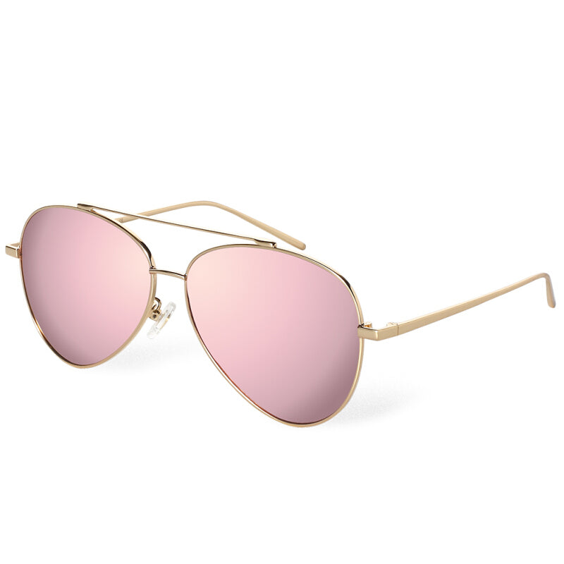 Bluekiki Fashion Aviator Polarized Sunglasses - Golden