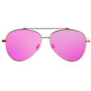 Bluekiki Fashion Aviator Polarized Sunglasses - Pink