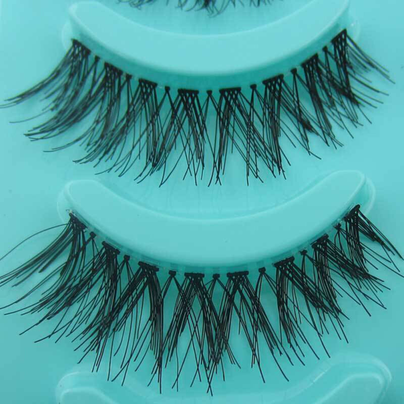 Bluelans 5 Pairs Natural Long False Eyelashes - Black