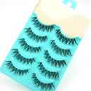 Bluelans 5 Pairs Natural Long False Eyelashes - Black