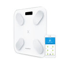 Bluetooth Body Fat Bathroom Weighing Scale - White