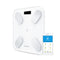 Bluetooth Body Fat Bathroom Weighing Scale - White