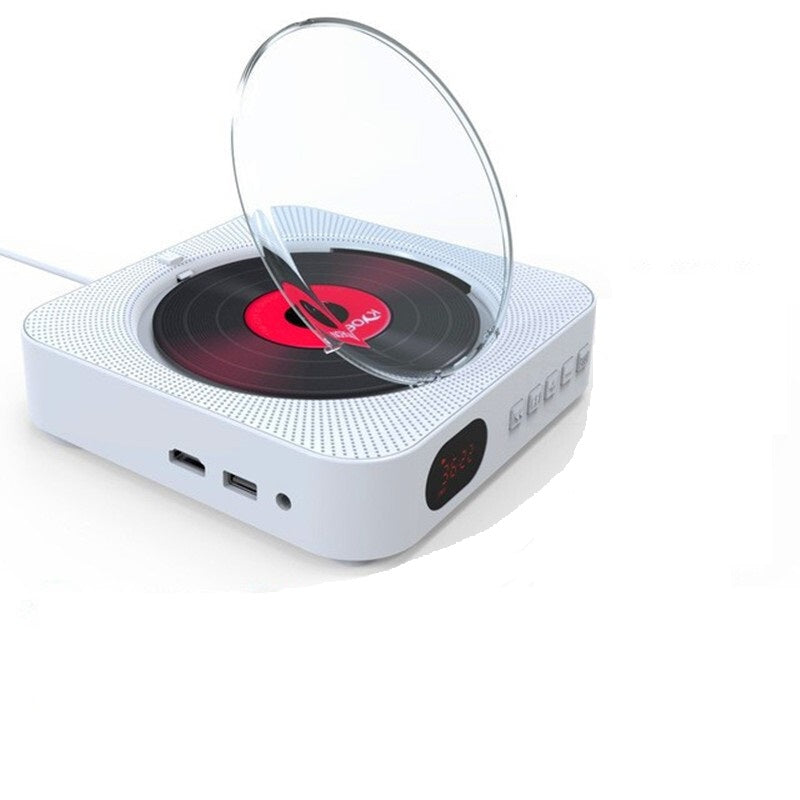 Bluetooth Premium Portable Disk Machine Desktop Audio - White