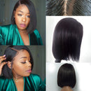 Brazilian Lace Front Wig Virgin Human Hair - Black