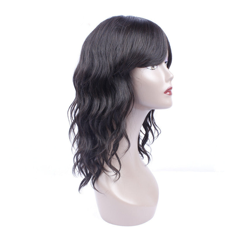 Brazilian Lace Human Hair Front Wigs - Black