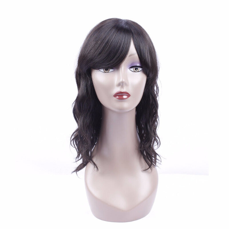 Brazilian Natural Wave Human Hair Wig - Black