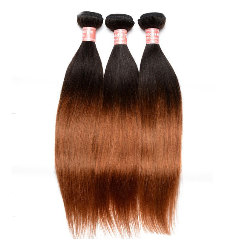 Brazilian Ombre Virgin Human Hair - Brown Black