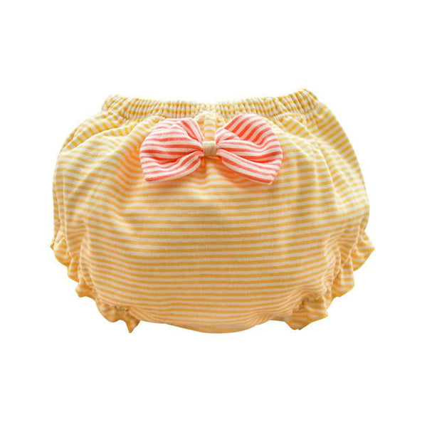 Breathable Stripes Panties - Yellow